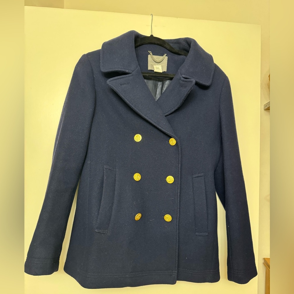 J. Crew Stadium Nello Gori Peacoat 8 - Picture 7 of 12